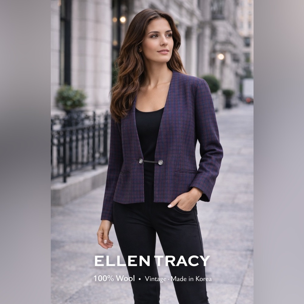 Ellen Tracy Wool Blazer